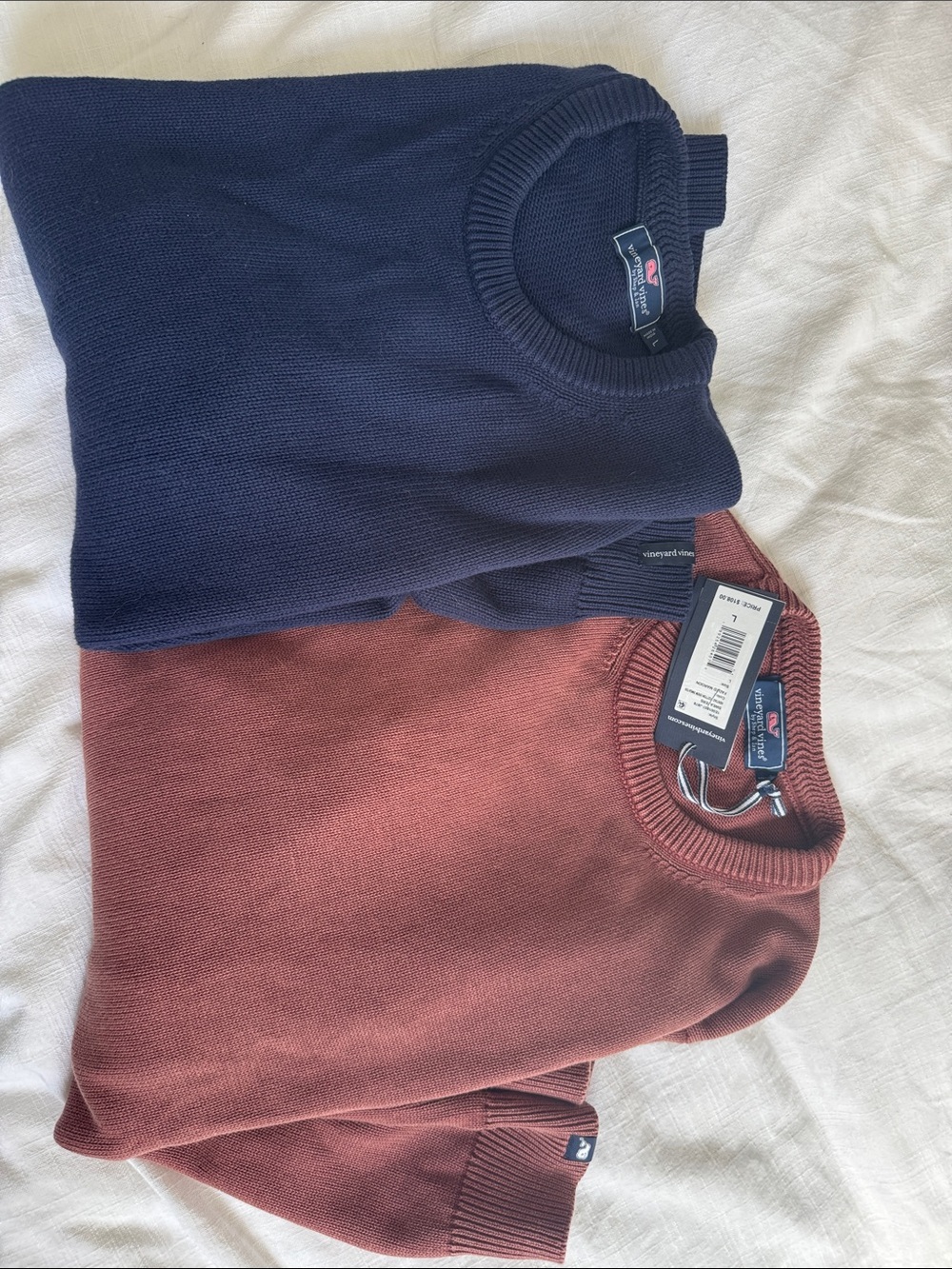 Vineyard Vines Men’s Crewneck Sweaters - Navy & Rust